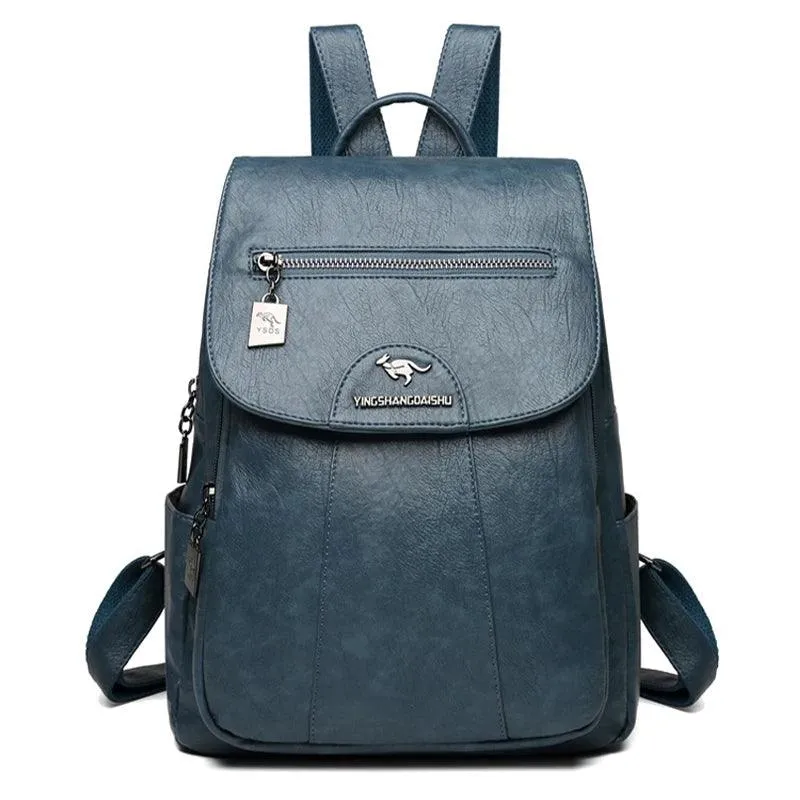 AC0097 Cool Backpack: Women's Soft Leather Shoulder Bag