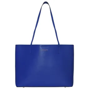 Accessorize London Women's Faux Leather Blue Leo Tote Bag