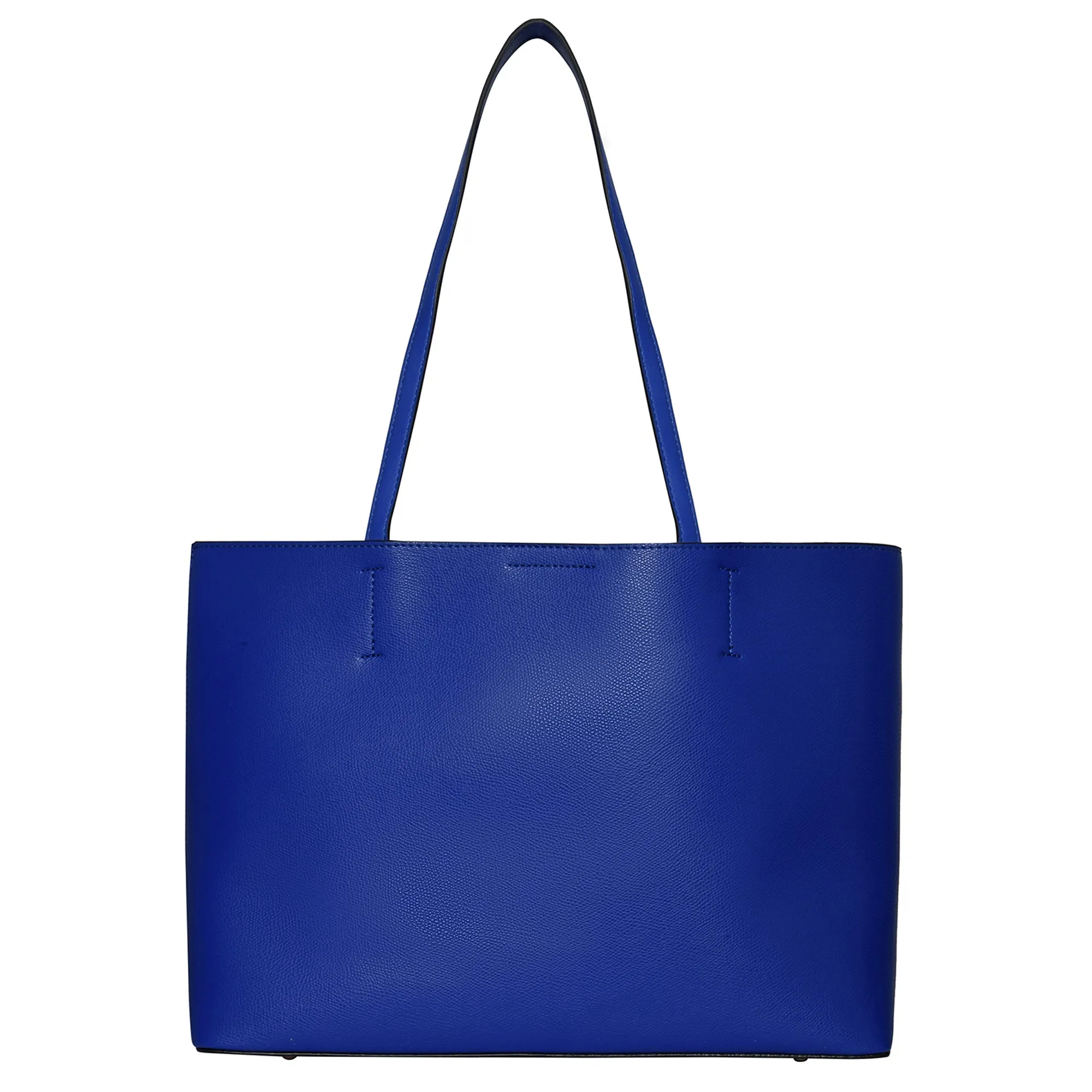 Accessorize London Women's Faux Leather Blue Leo Tote Bag