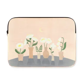 Apricot Flower Graphic Laptop Sleeves 13 15 inch Cases Protective Covers Handbags Square Pouches Designer Artist Prints Cute Lightweight School Collage Office Zipper Fashion Unique Couple Items Gifts