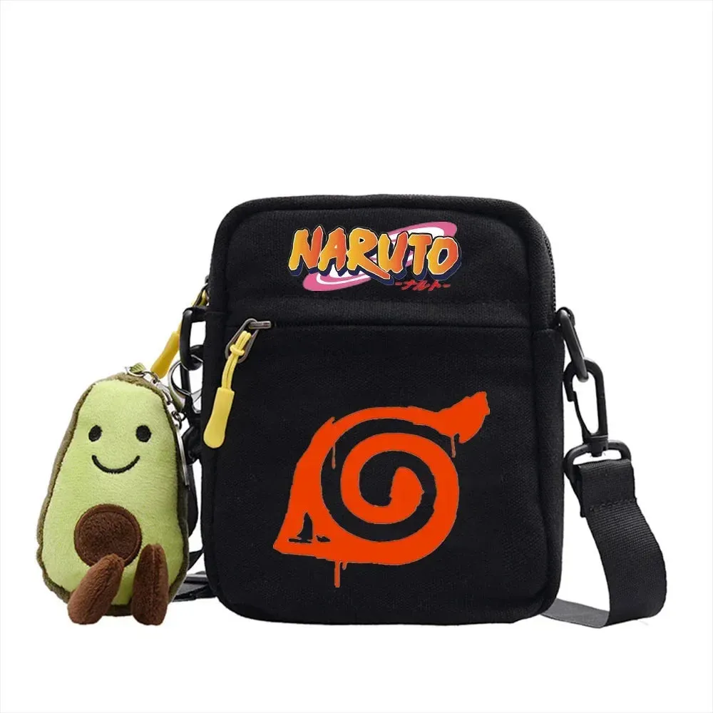 Bandai Anime Naruto Single Diagonal Cross Shoulder Canvas Backpack