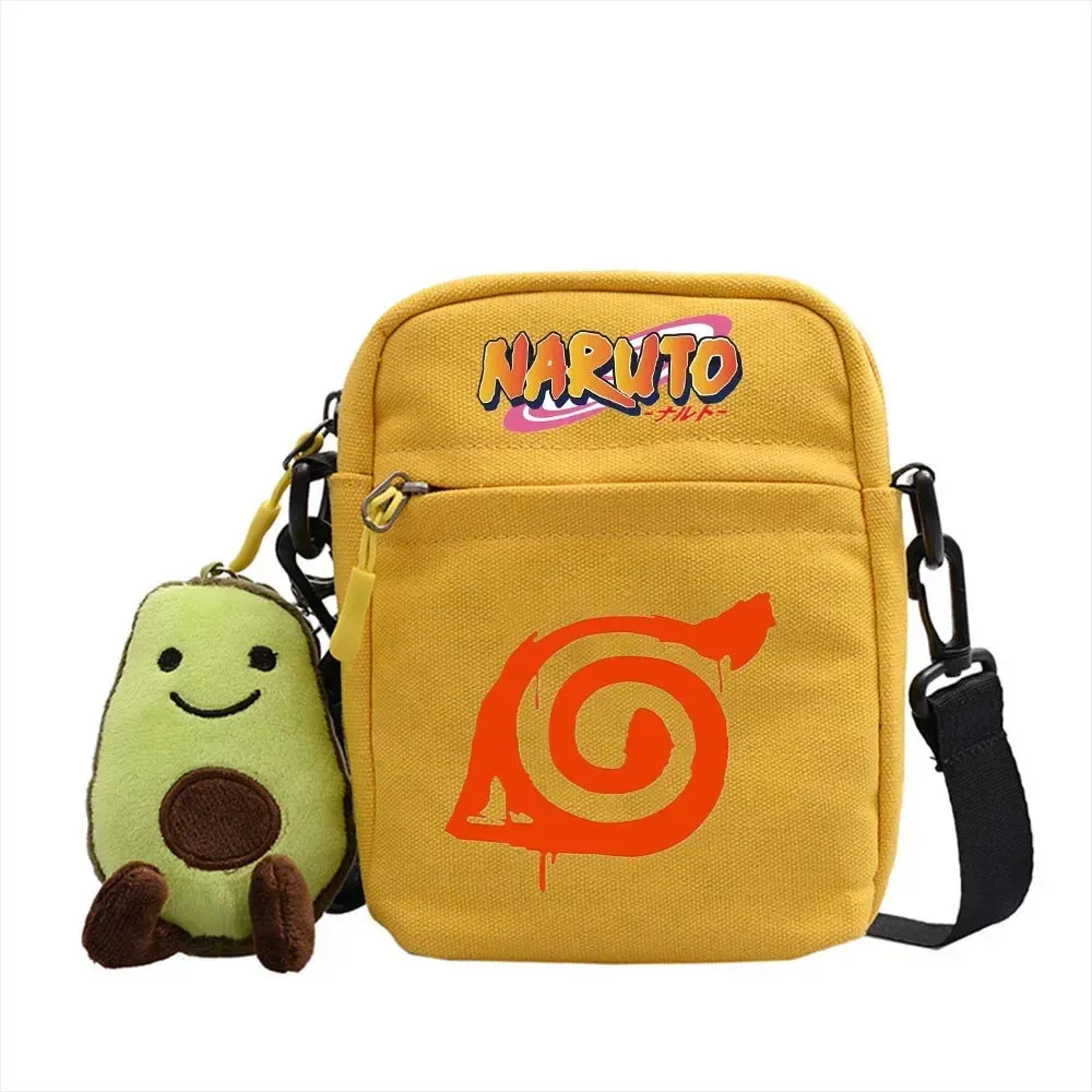 Bandai Anime Naruto Single Diagonal Cross Shoulder Canvas Backpack