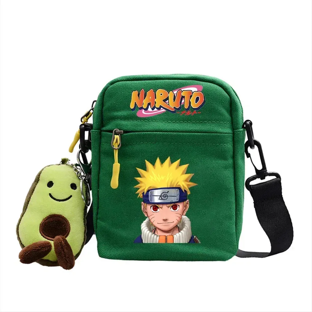 Bandai Anime Naruto Single Diagonal Cross Shoulder Canvas Backpack