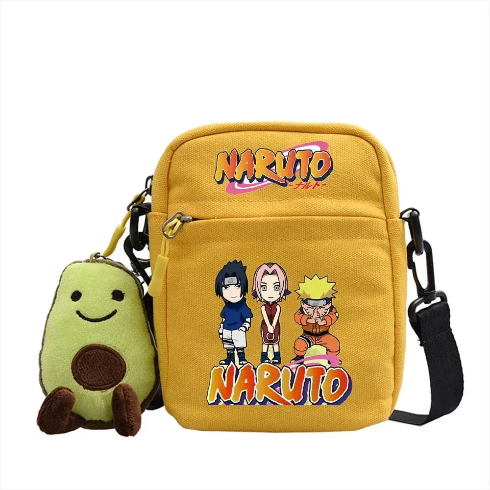 Bandai Anime Naruto Single Diagonal Cross Shoulder Canvas Backpack