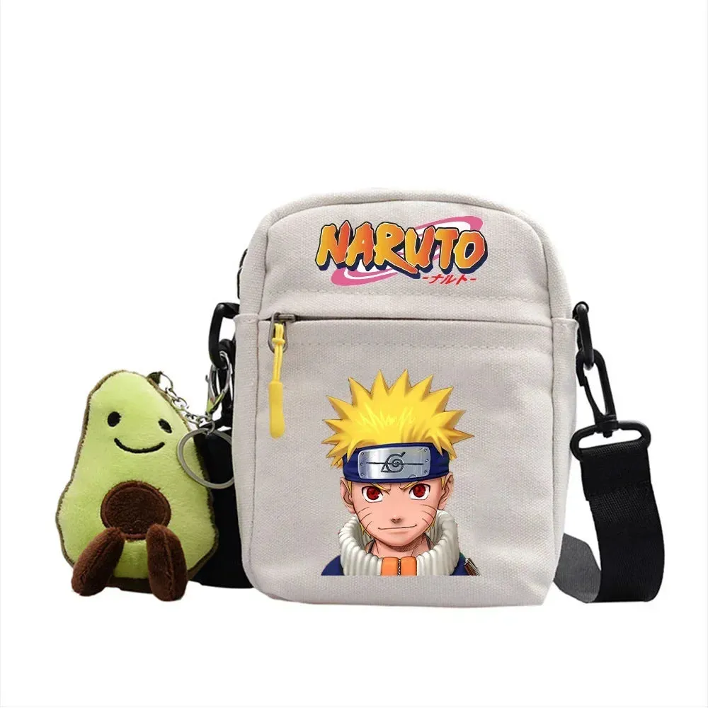 Bandai Anime Naruto Single Diagonal Cross Shoulder Canvas Backpack