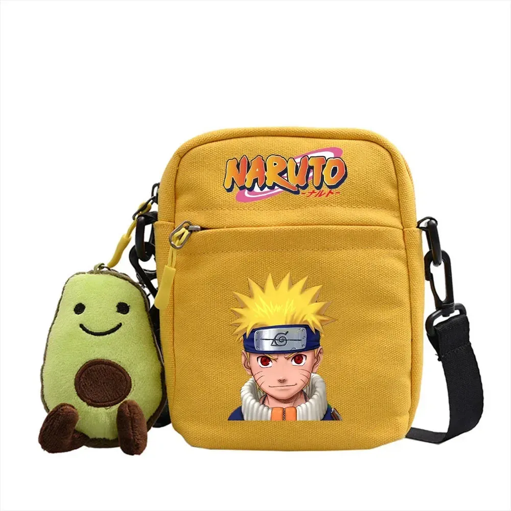 Bandai Anime Naruto Single Diagonal Cross Shoulder Canvas Backpack