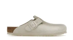 BIRKENSTOCK BOSTON ANTIQUE WHITE SUEDE