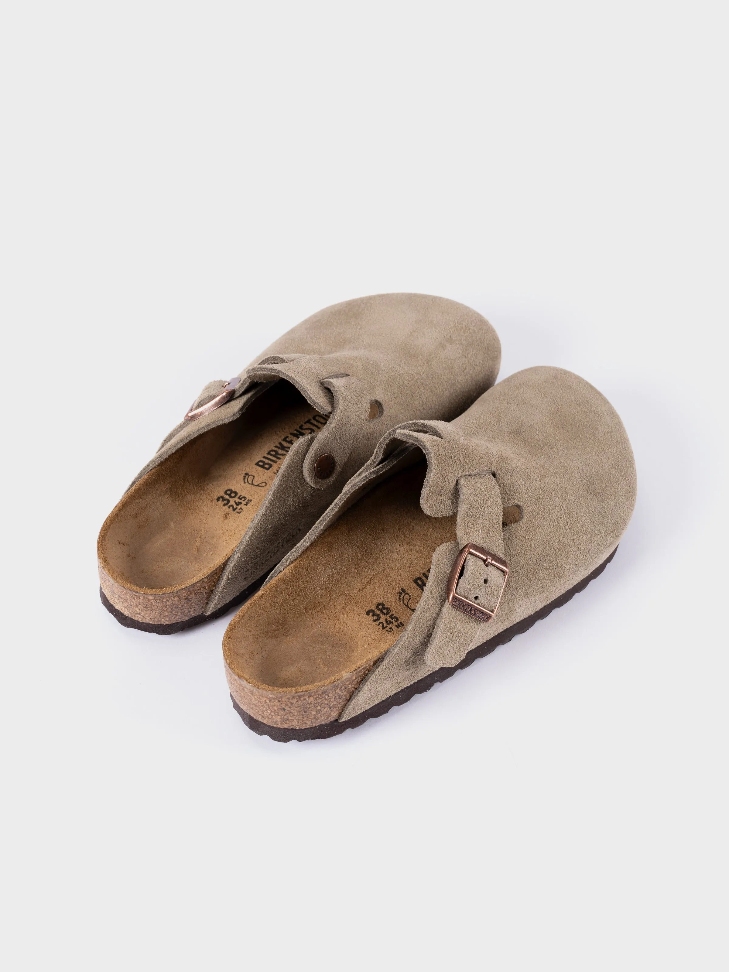 Birkenstock Boston - Taupe Suede