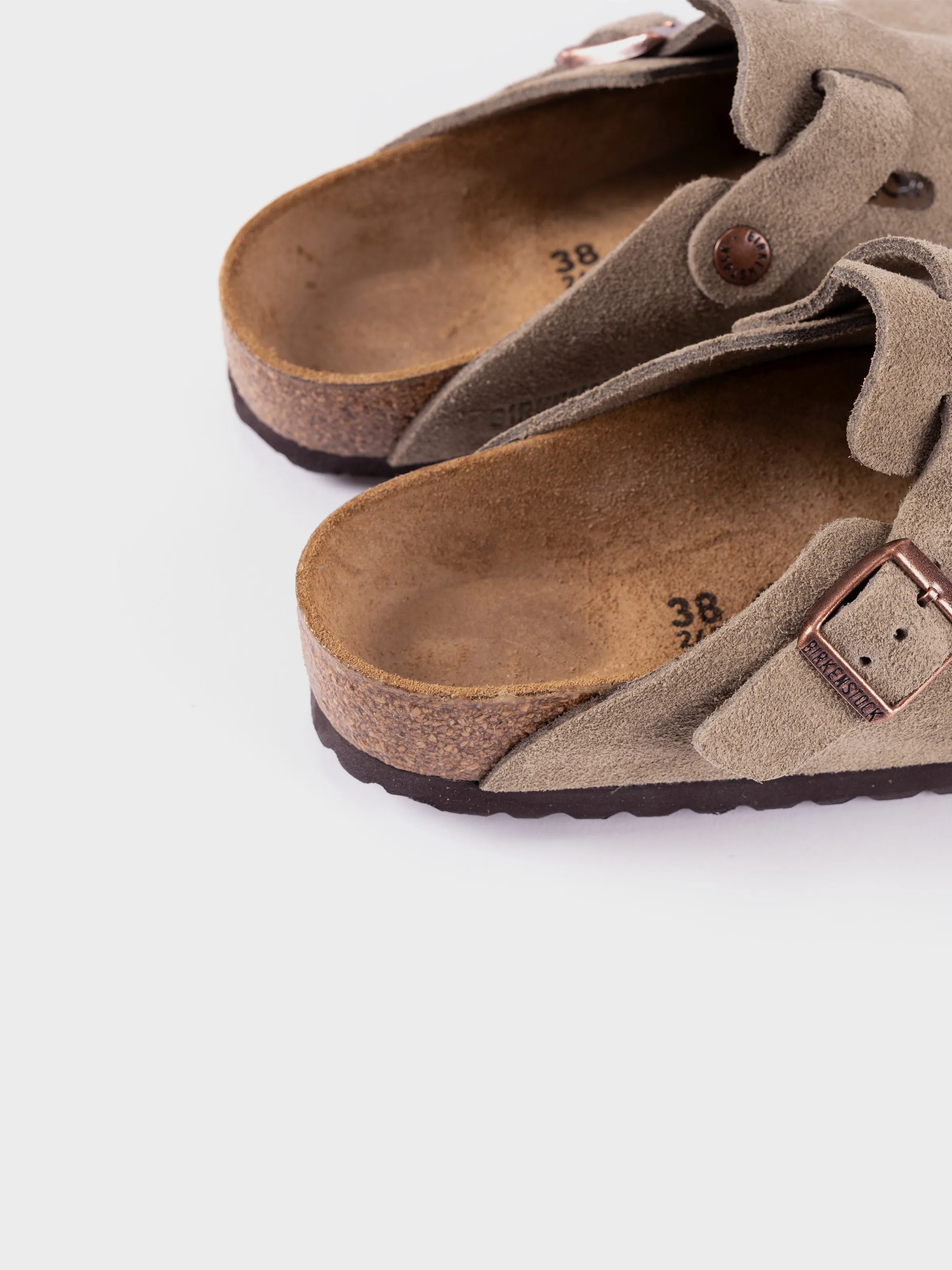 Birkenstock Boston - Taupe Suede