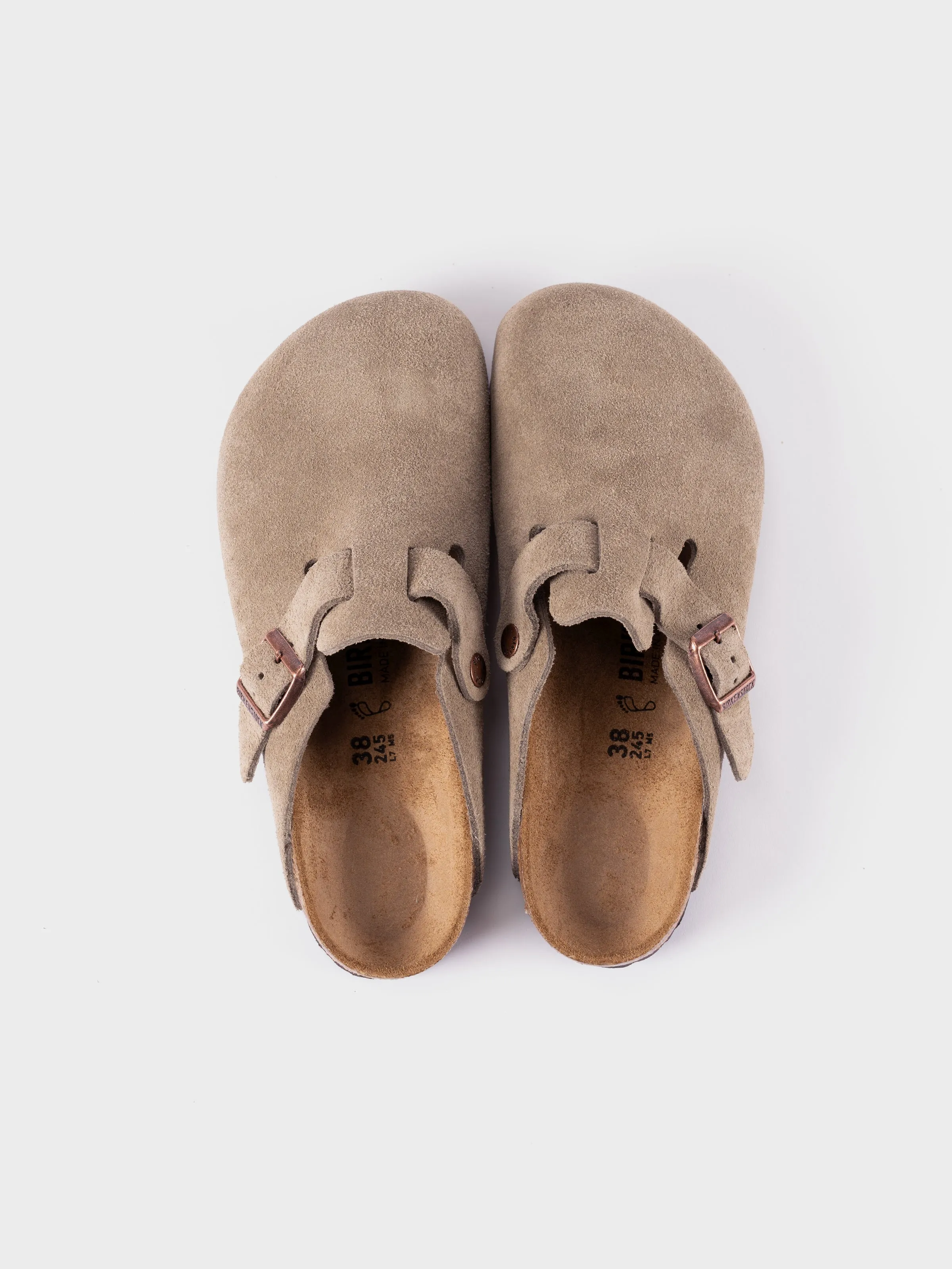 Birkenstock Boston - Taupe Suede