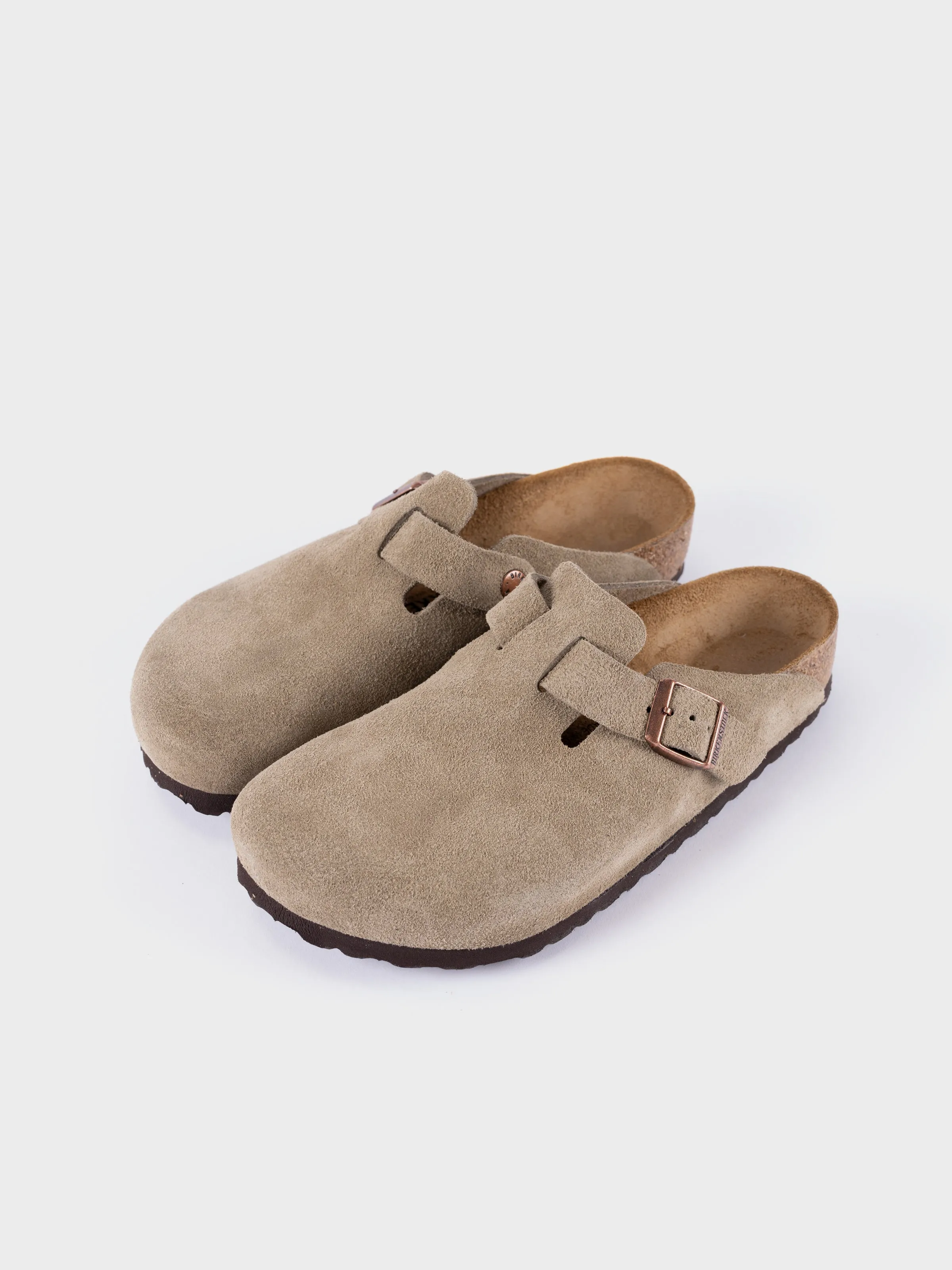 Birkenstock Boston - Taupe Suede