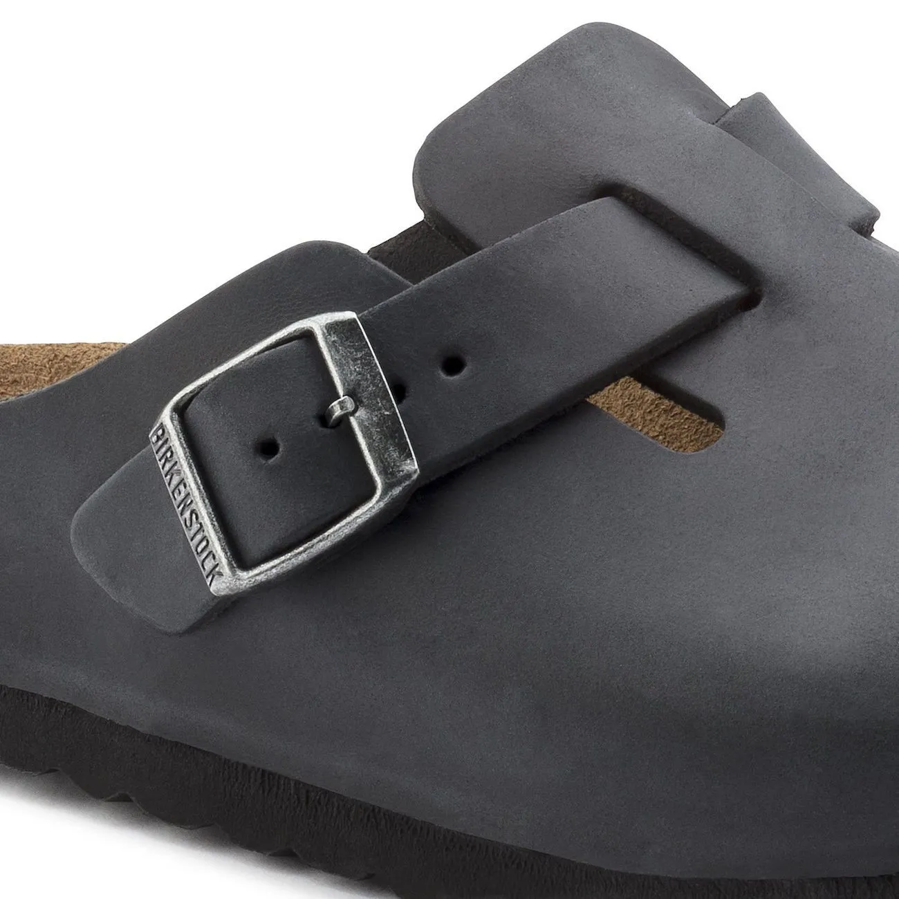 Birkenstock Classic, Boston, Narrow Fit, Oiled Leather, Black