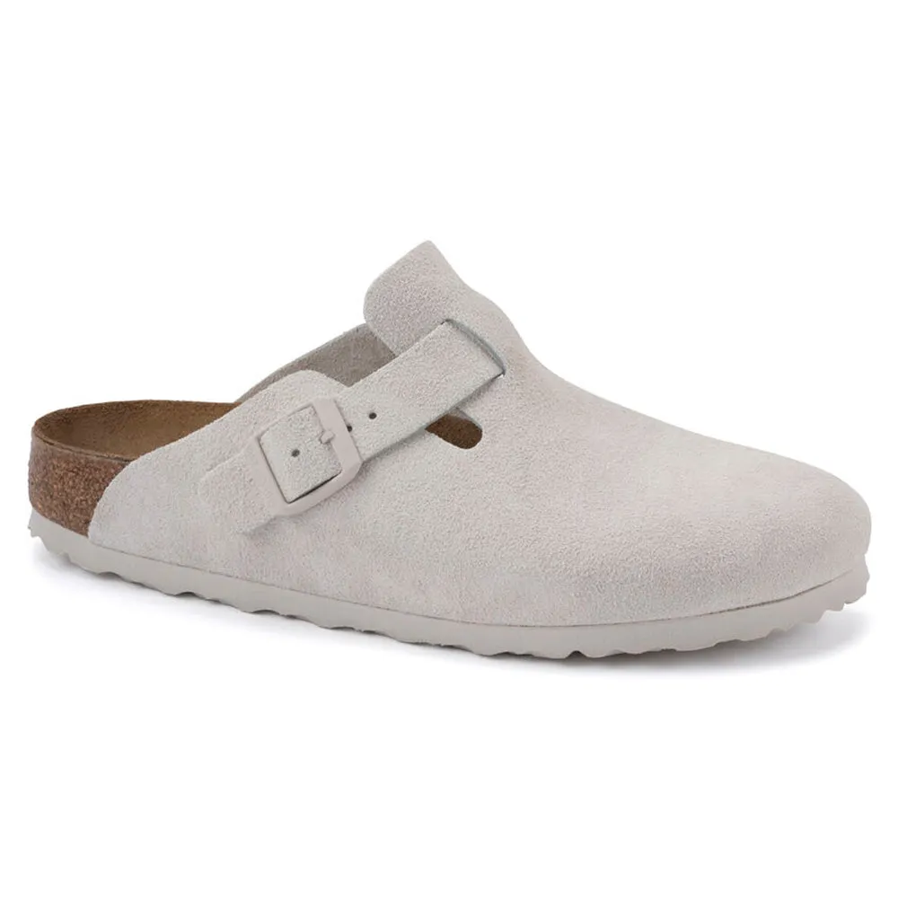 Birkenstock Women's Boston Antique White - Narrow