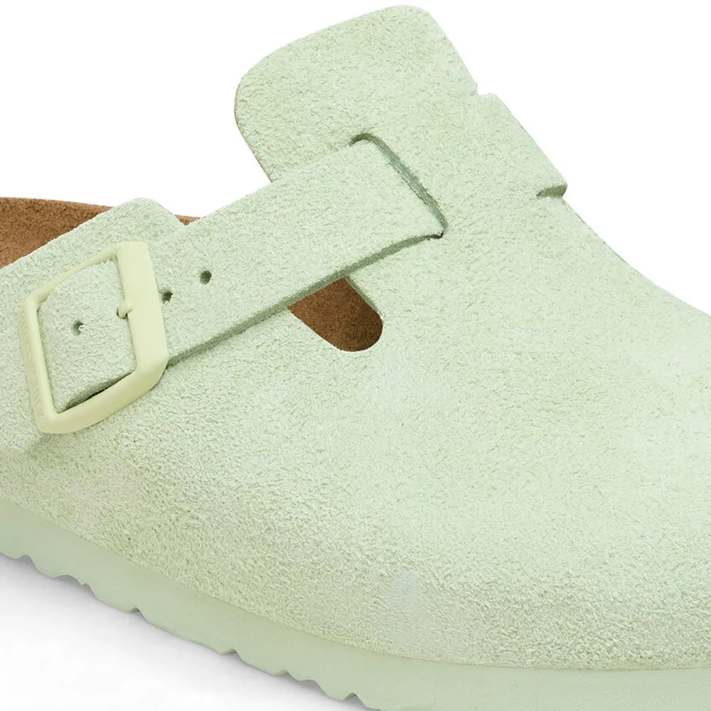 Birkenstock Women's Boston Faded Lime - Narrow