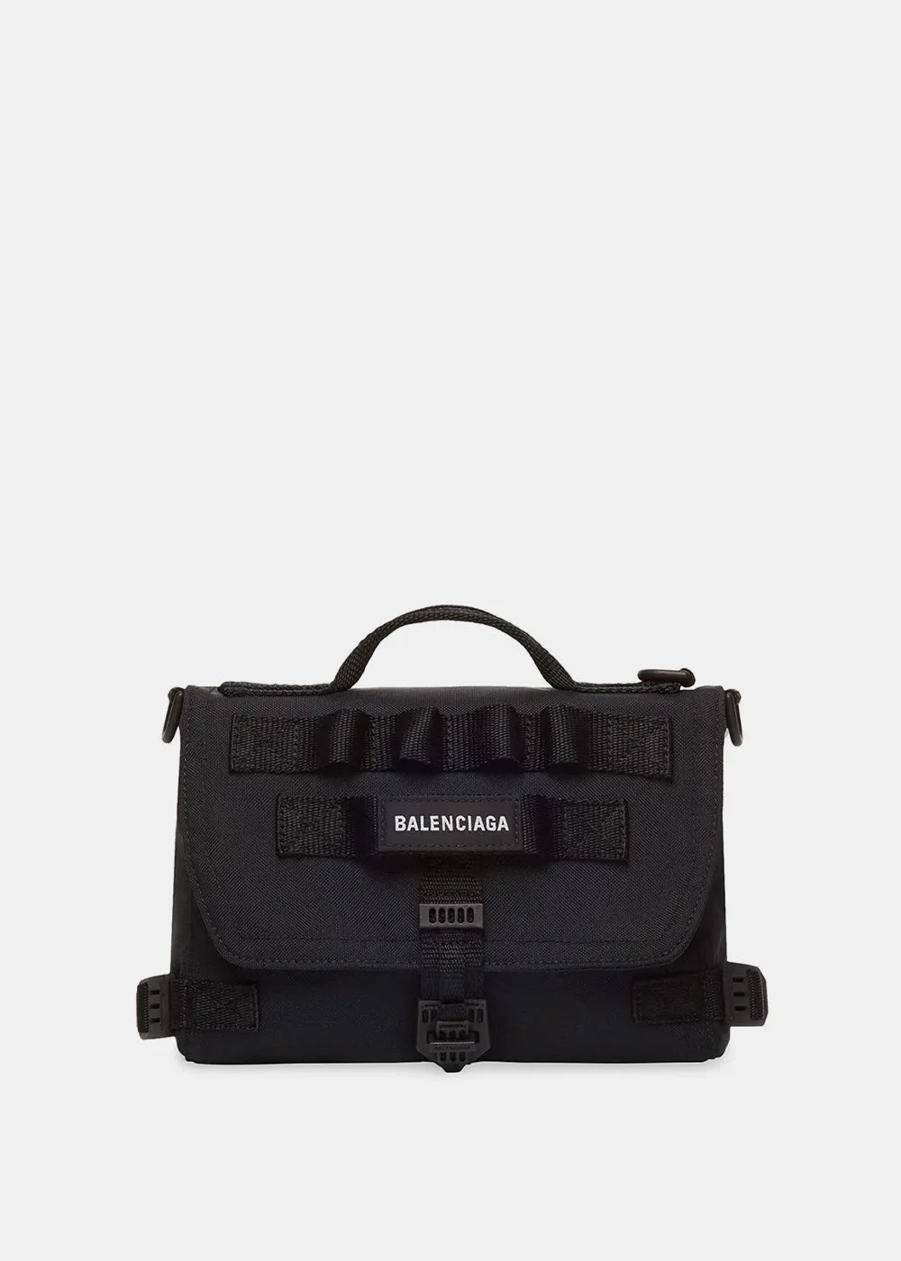 Black Army Messenger Bag