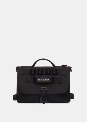 Black Army Messenger Bag