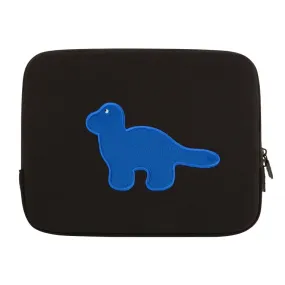 Black Blue Dinosaur embroidery Laptop Sleeves iPad 11 13 15inch Fitted Cases Pouches Protective Covers Purses Handbags Square Cushion Designer School Collage Office Lightweight