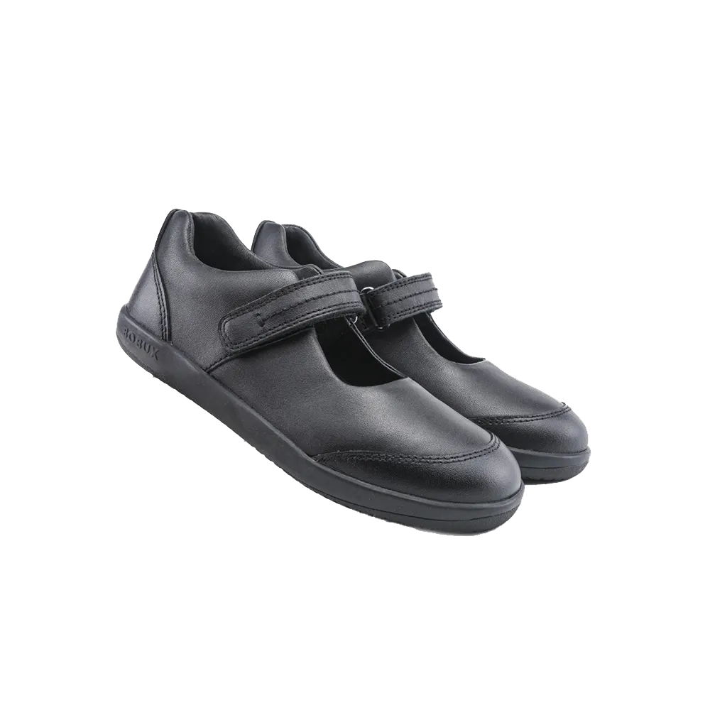 Bobux Kid  Quest Black School Shoe