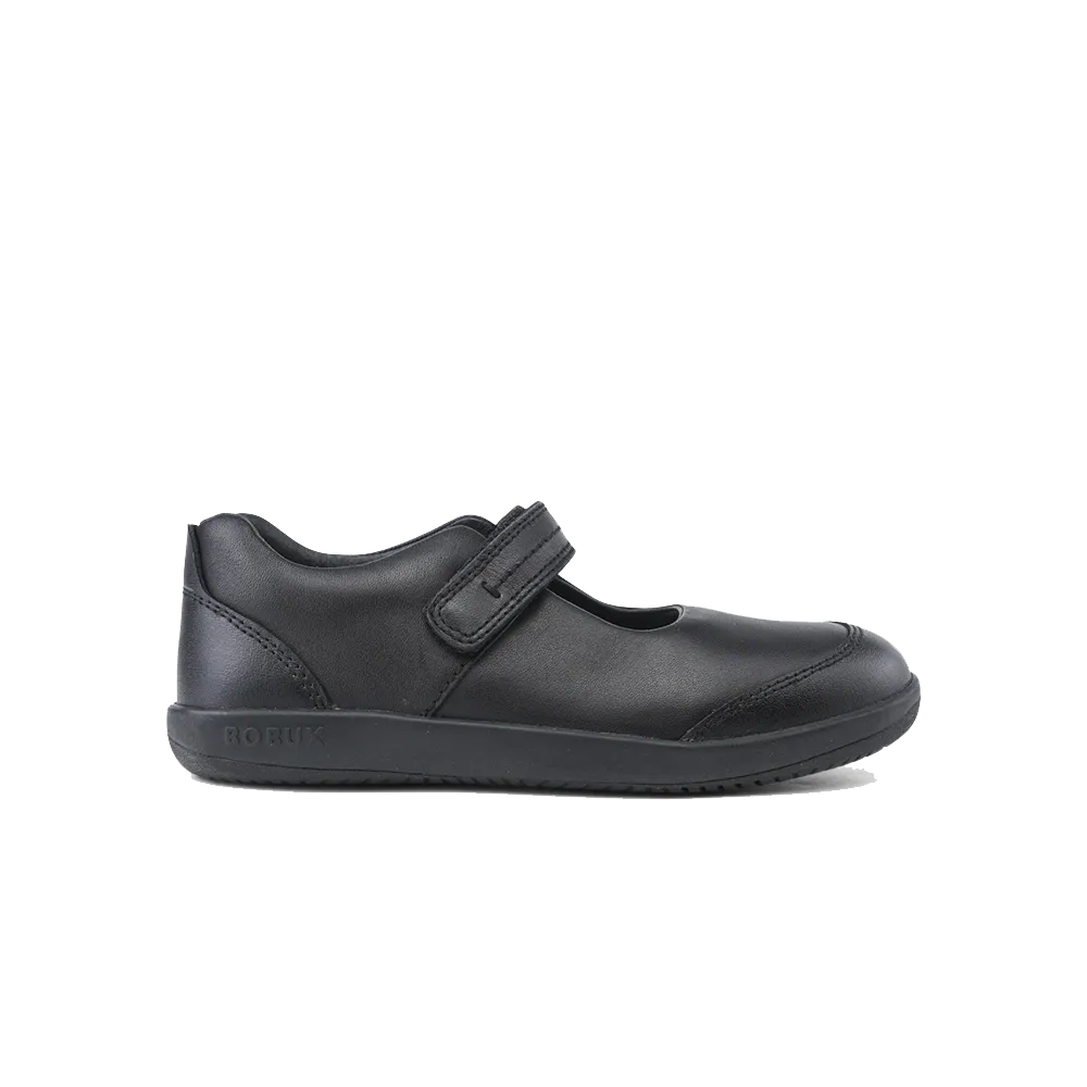 Bobux Kid  Quest Black School Shoe