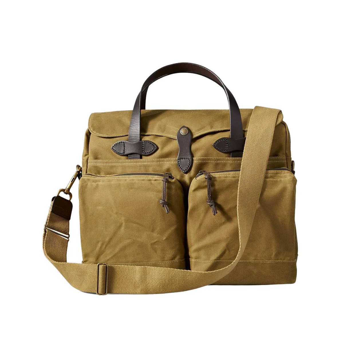 Borsa Filson 24 Ore Tin Cloth Briefcase Marrone Chiaro