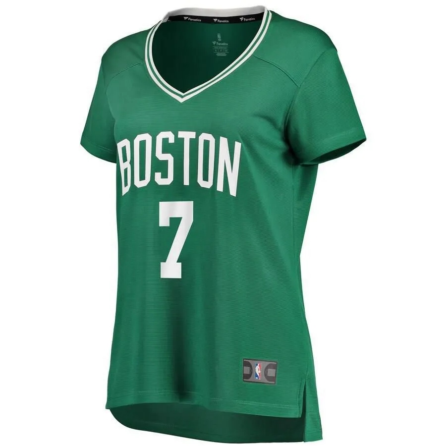 Boston Celtics Jaylen Brown Fanatics Branded Replica Fast Break Icon Jersey Womens - Green | Ireland E9428J5