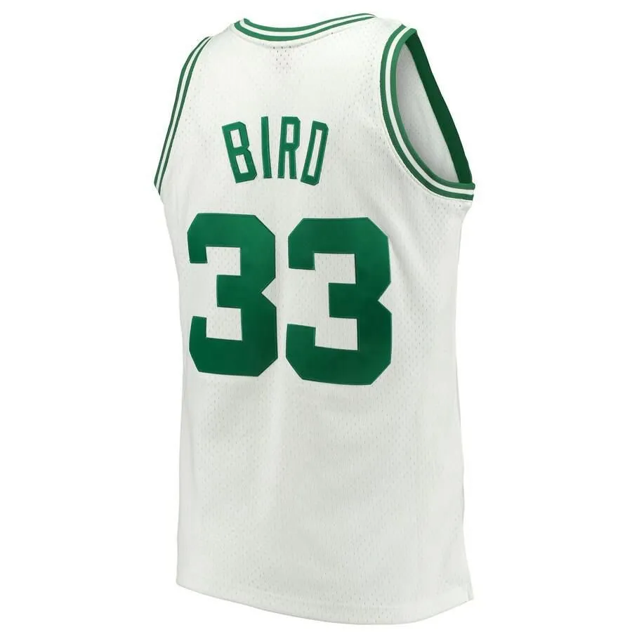 Boston Celtics Larry Bird Mitchell and Ness 1985-86 Hardwood Classics Swingman Jersey Mens - White | Ireland N8857M3