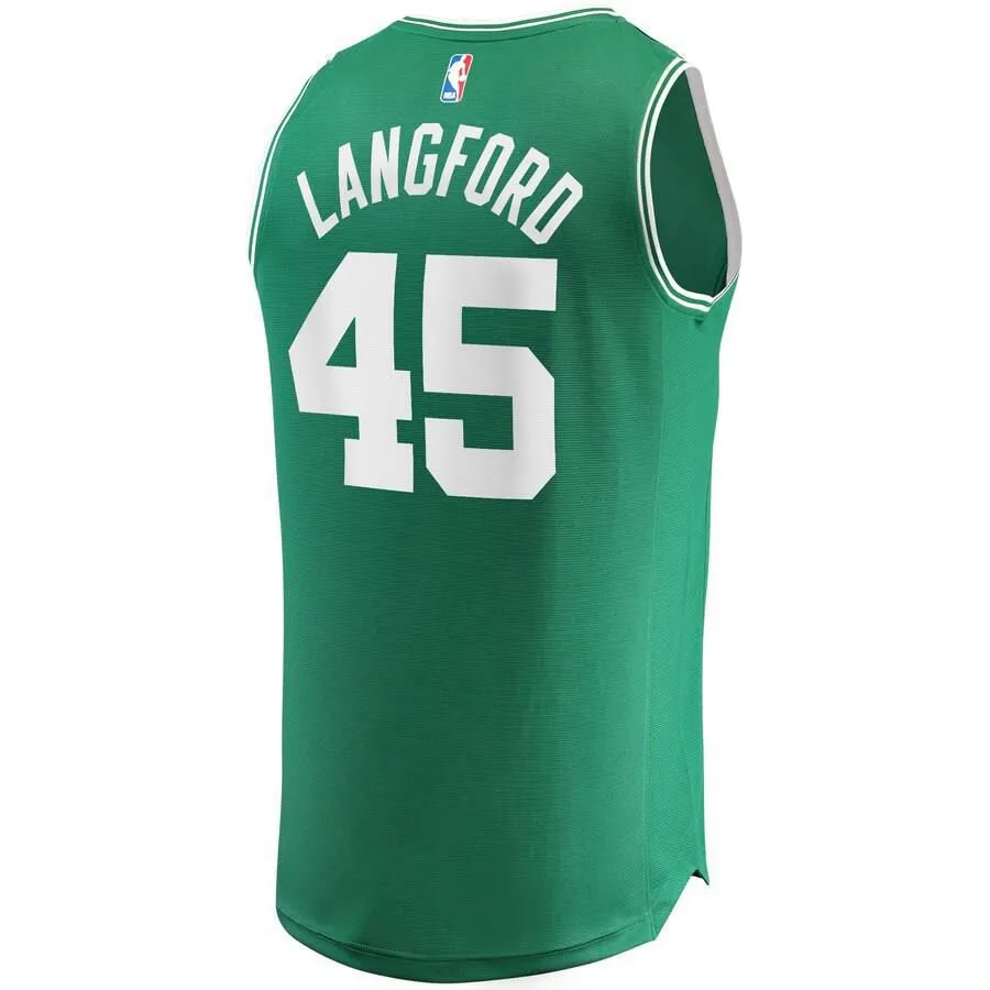 Boston Celtics Romeo Langford Fanatics Branded Replica Fast Break Player Icon Jersey Mens - Green | Ireland N8622Q0