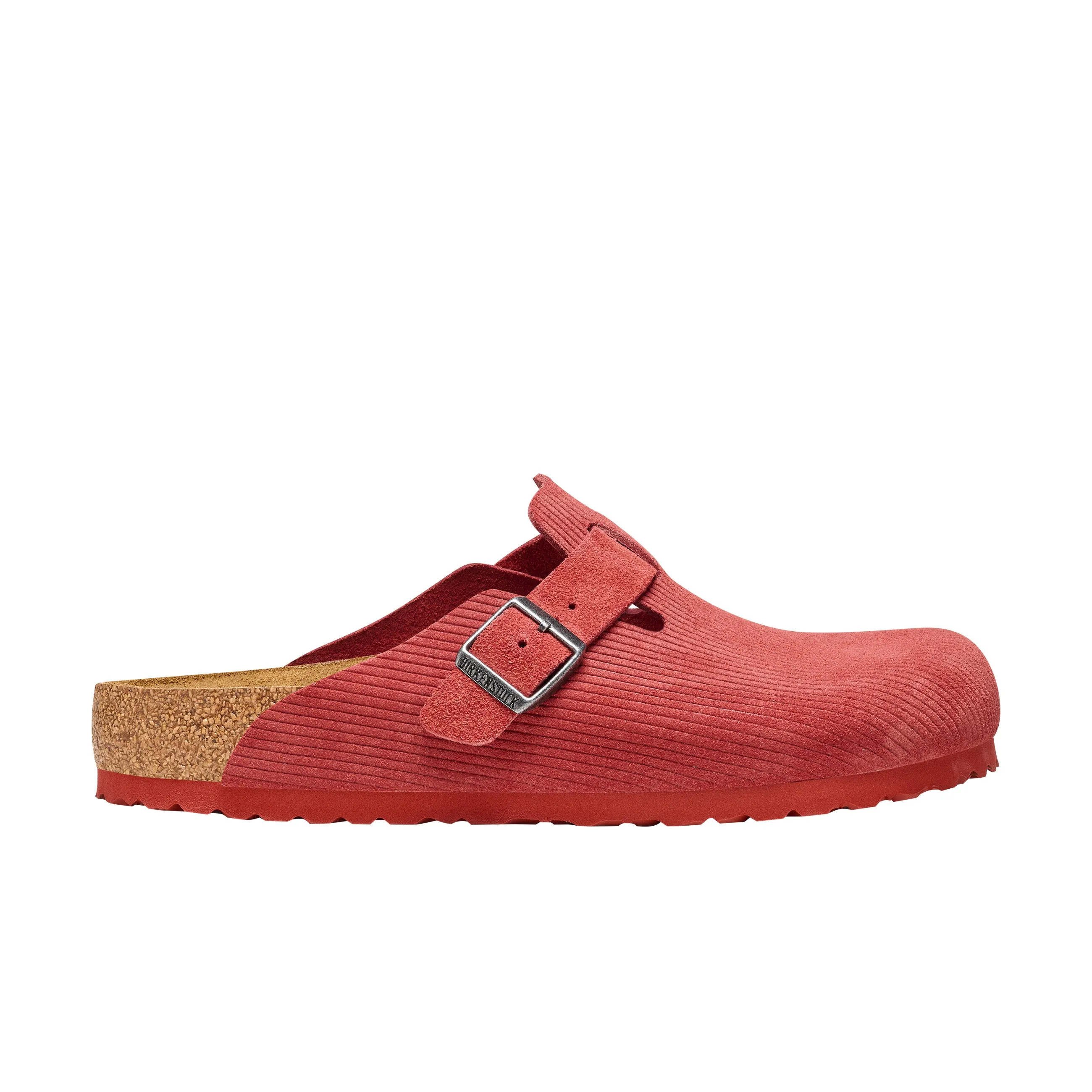 Boston Corduroy Sienna Red Embossed Suede Leather