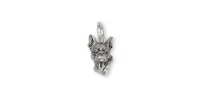 Boston Terrier Charm Jewelry Sterling Silver Handmade Dog Charm BO5-C