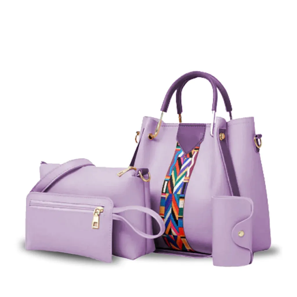 Capri 4Pcs Lilac Handbag