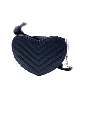 Claire's Black Heart Shaped Handbag One Size