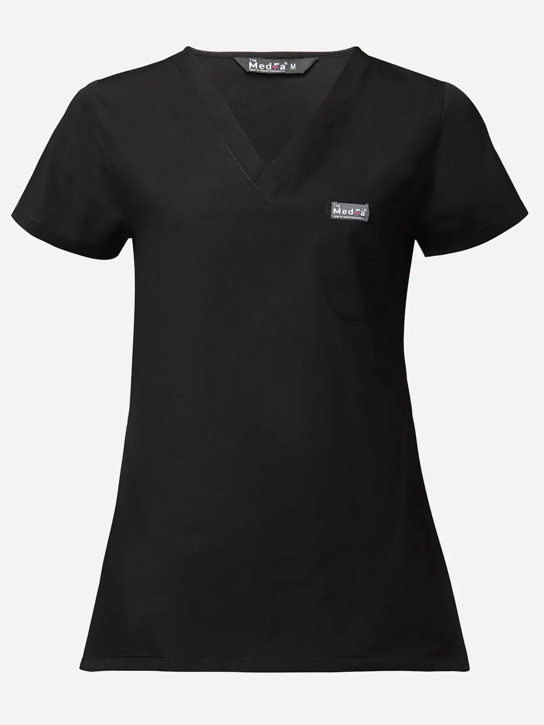 Classic Straight Pant Scrub - (Black) (Women's)