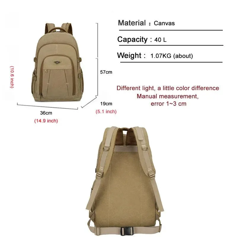 Cool Backpack ACB351 - Multifunction Canvas Bag For Laptop