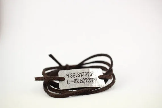 Coordinates Wrap Bracelet