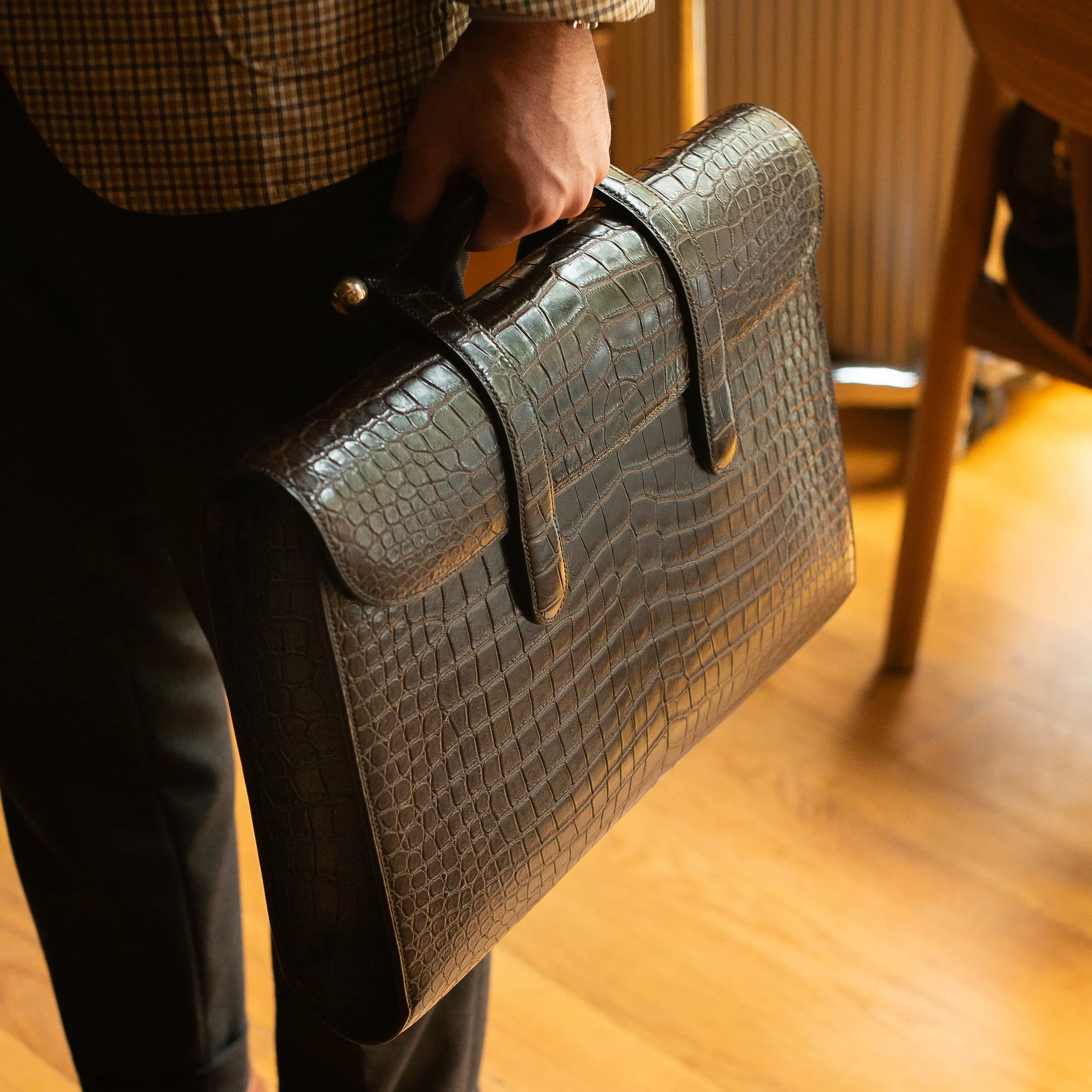 Crocodile Primula Briefcase