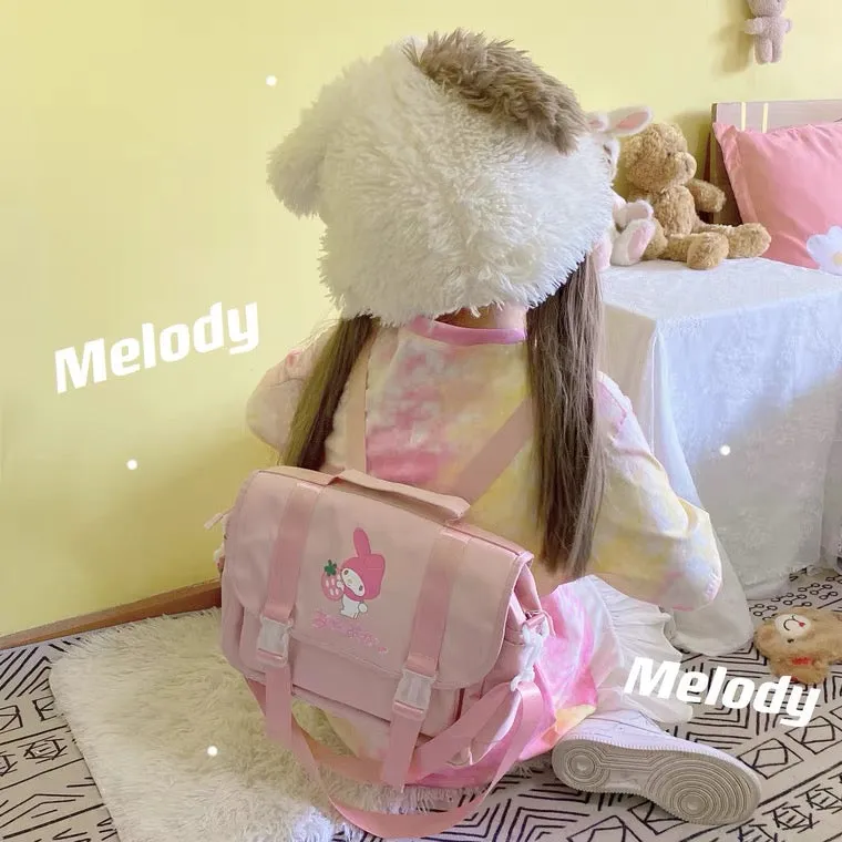 CUTE “KUROMI & MELODY” HIGH CAPACITY JK BAG BY70091