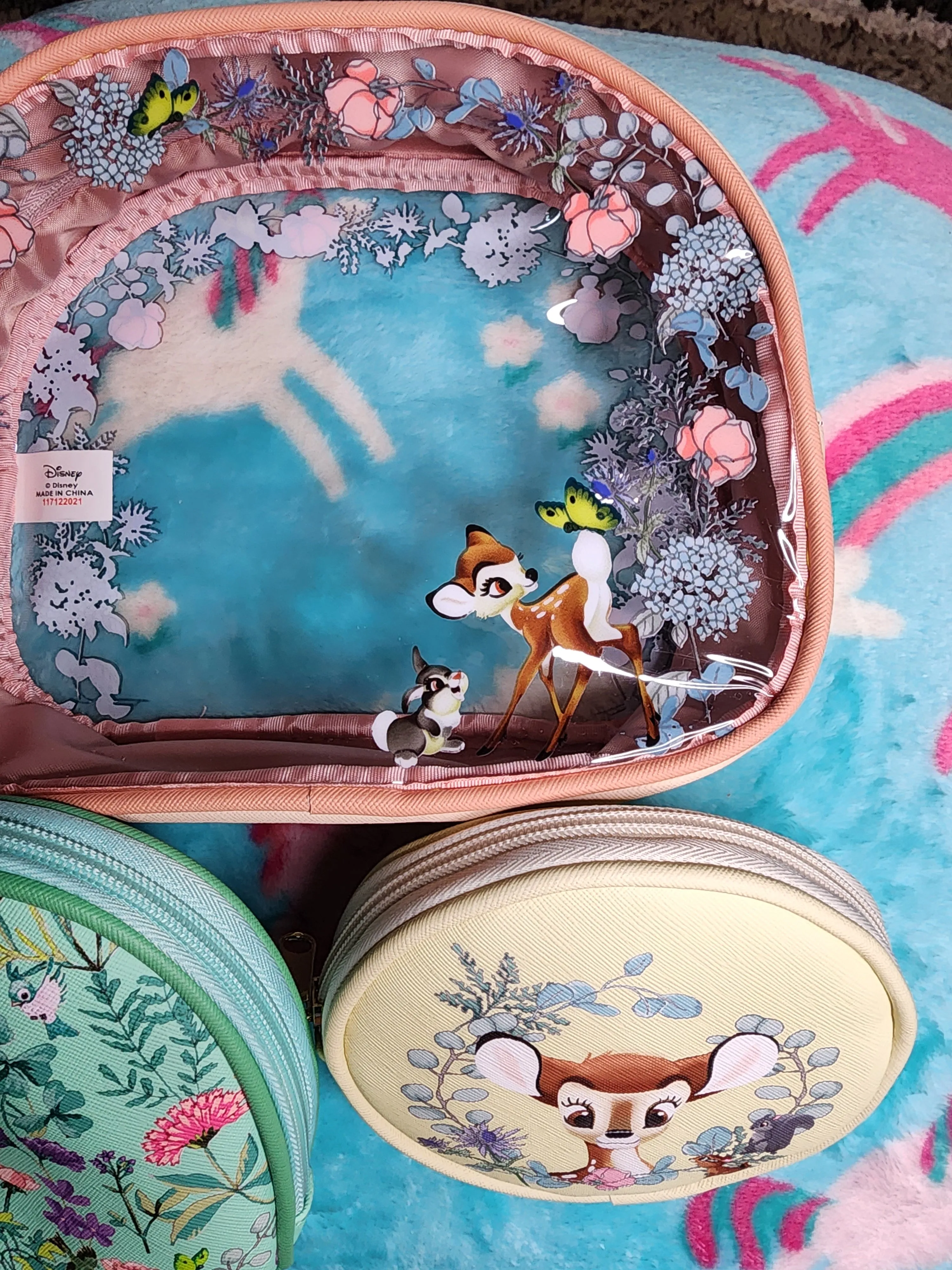 Disney Bambi and Thumper Cosmetic Bags