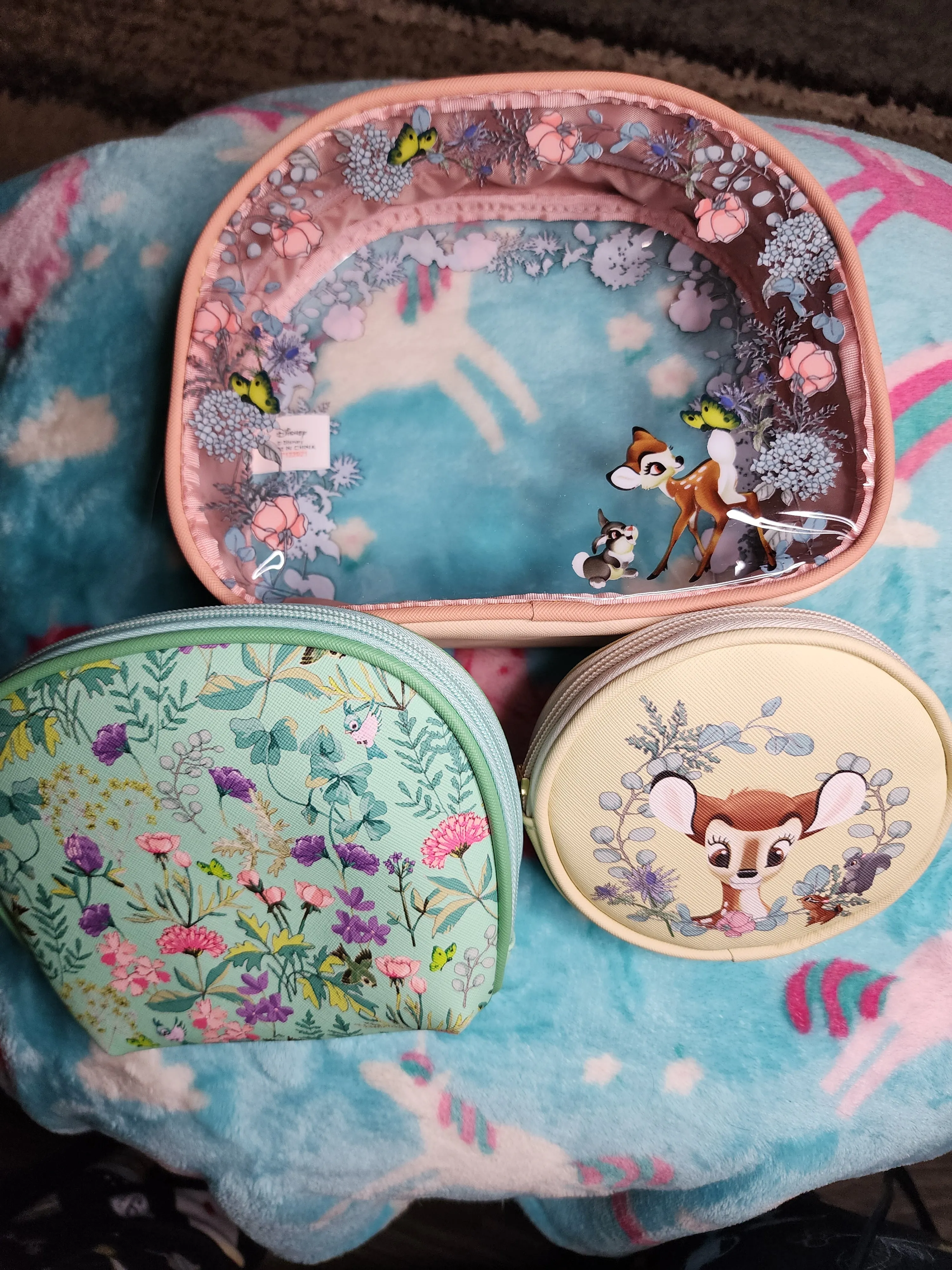 Disney Bambi and Thumper Cosmetic Bags