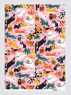 Dogs Day Out Wrapping Paper