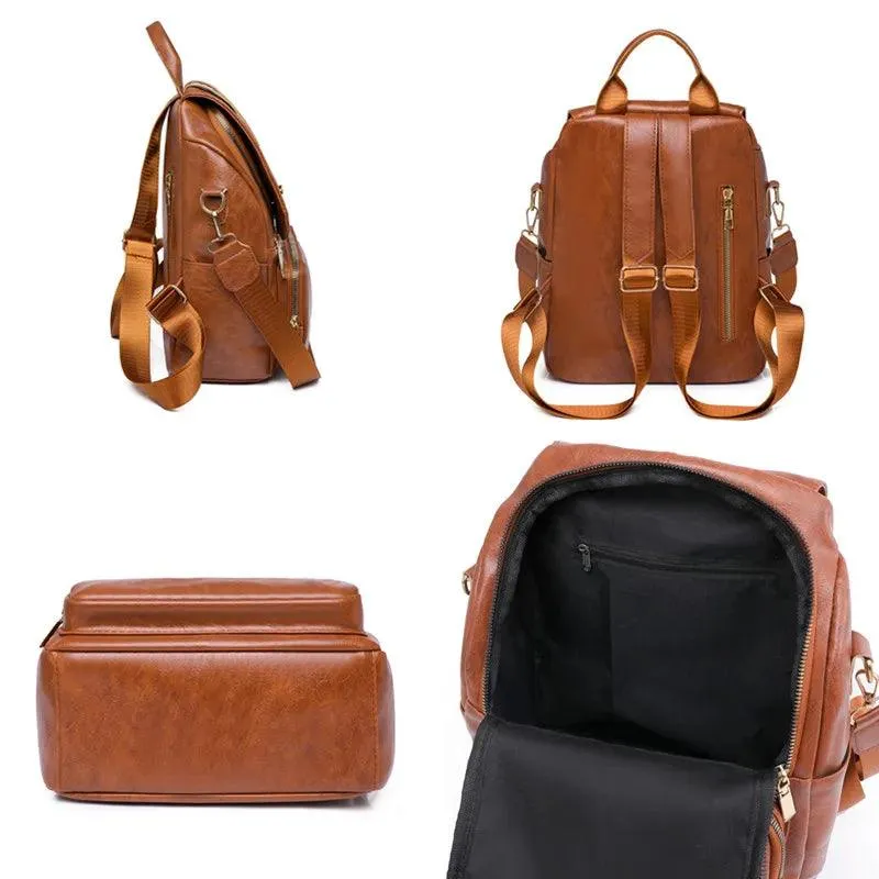 Durable and Stylish Vintage Leather Cool Backpack FN331