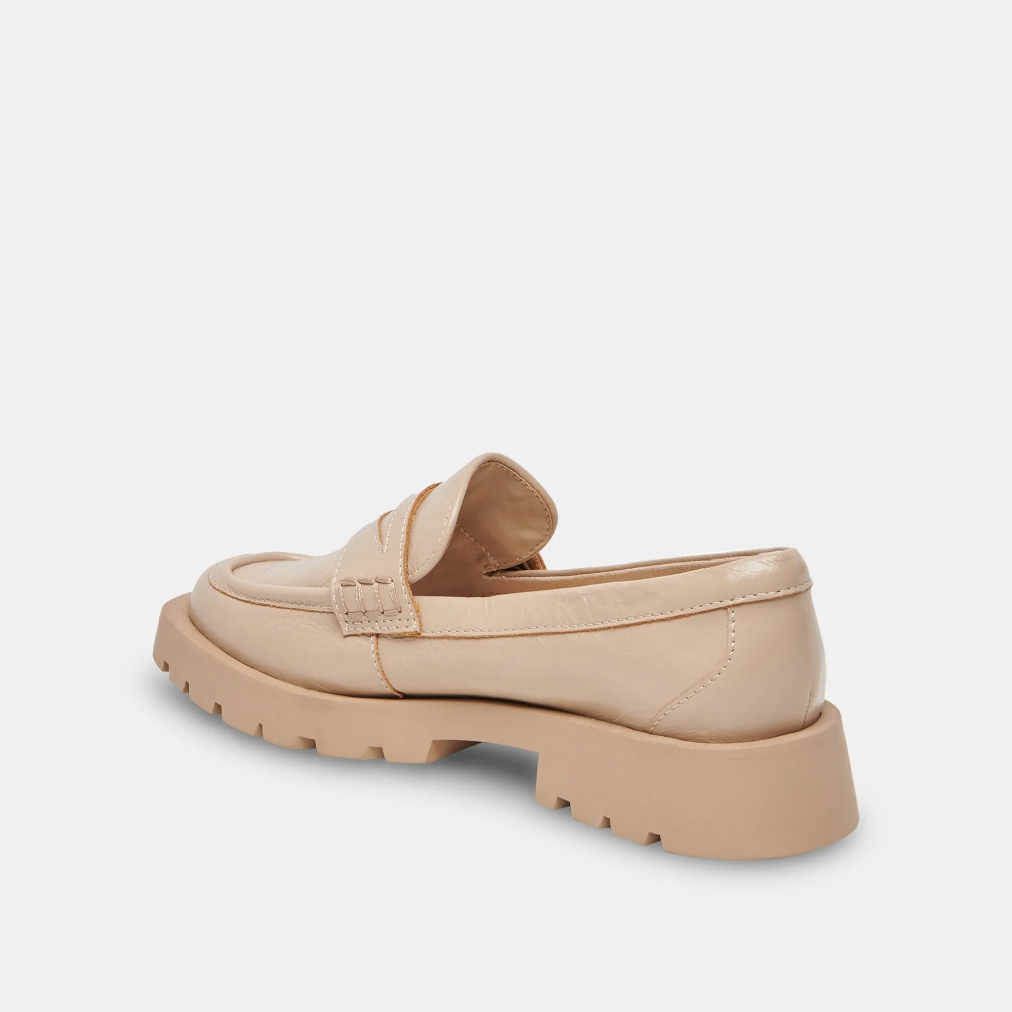 ELIAS WIDE FLATS SESAME CRINKLE PATENT