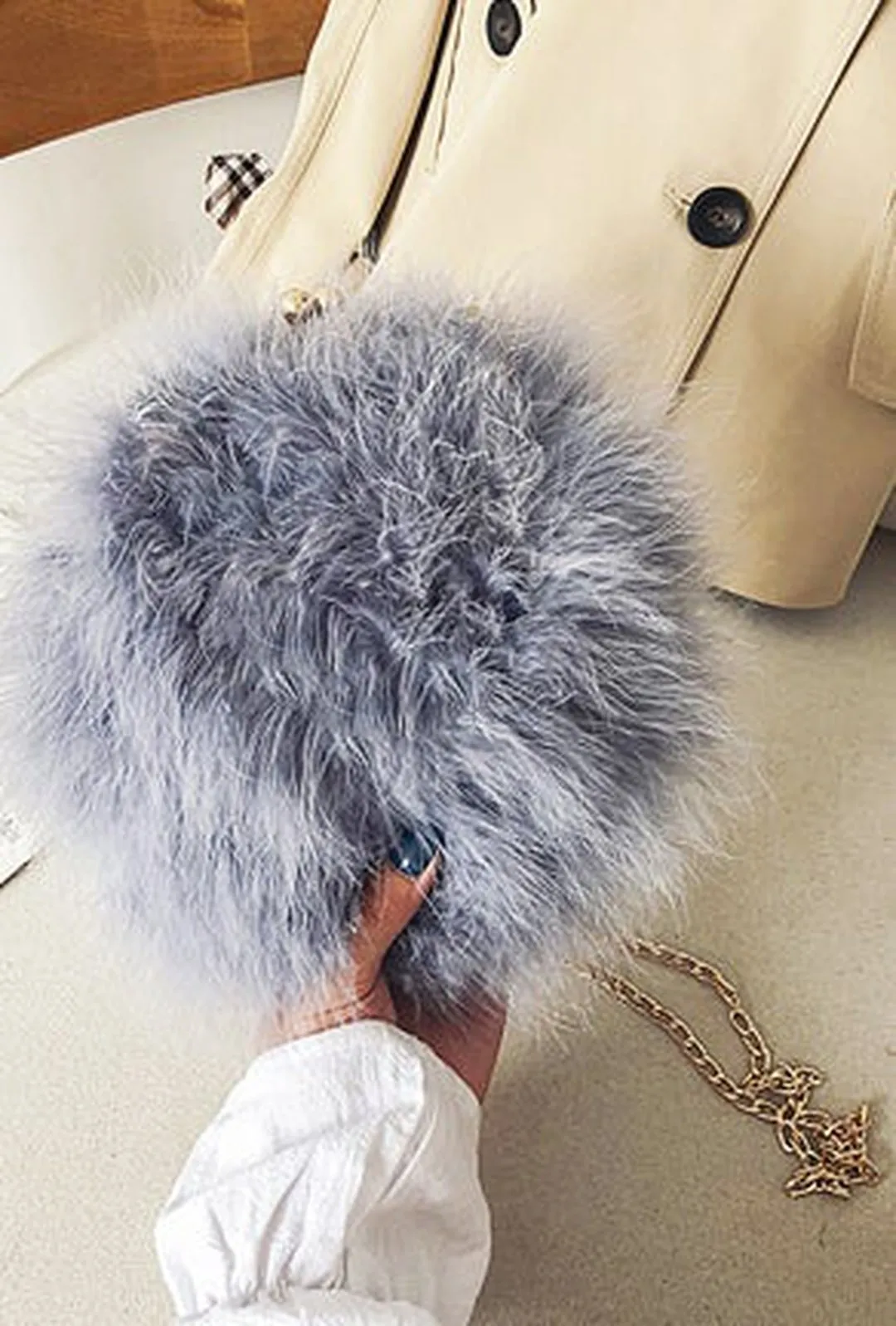 FIA - FUR CLUTCH BAG