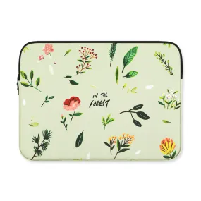 Green Forest Graphic Laptop Sleeves iPad 11 13 15inch Fitted Cases Pouches Protective Covers Purses Handbags Square Cushion Designer School Collage Office Lightweight