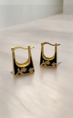 Handbag Huggie Earrings