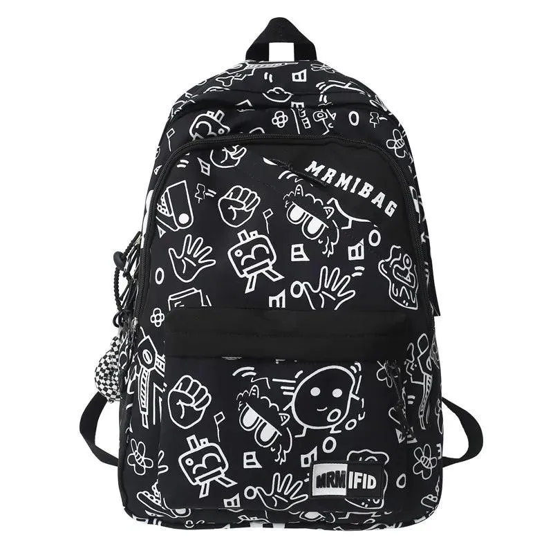 HBCB951 Cool Backpack - Graffiti Design Bookbag for Teens