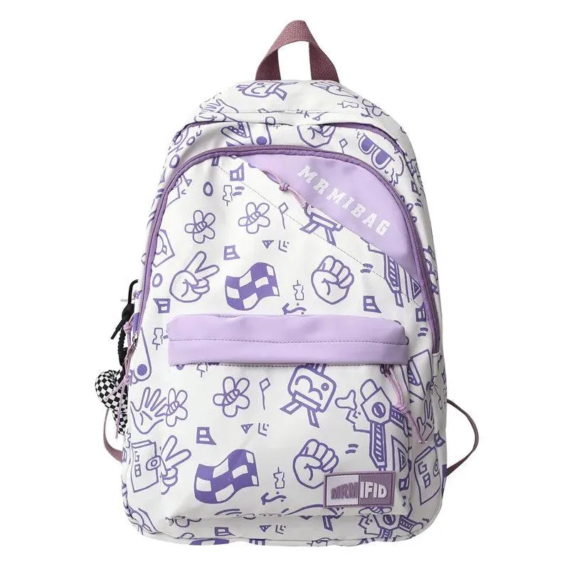 HBCB951 Cool Backpack - Graffiti Design Bookbag for Teens