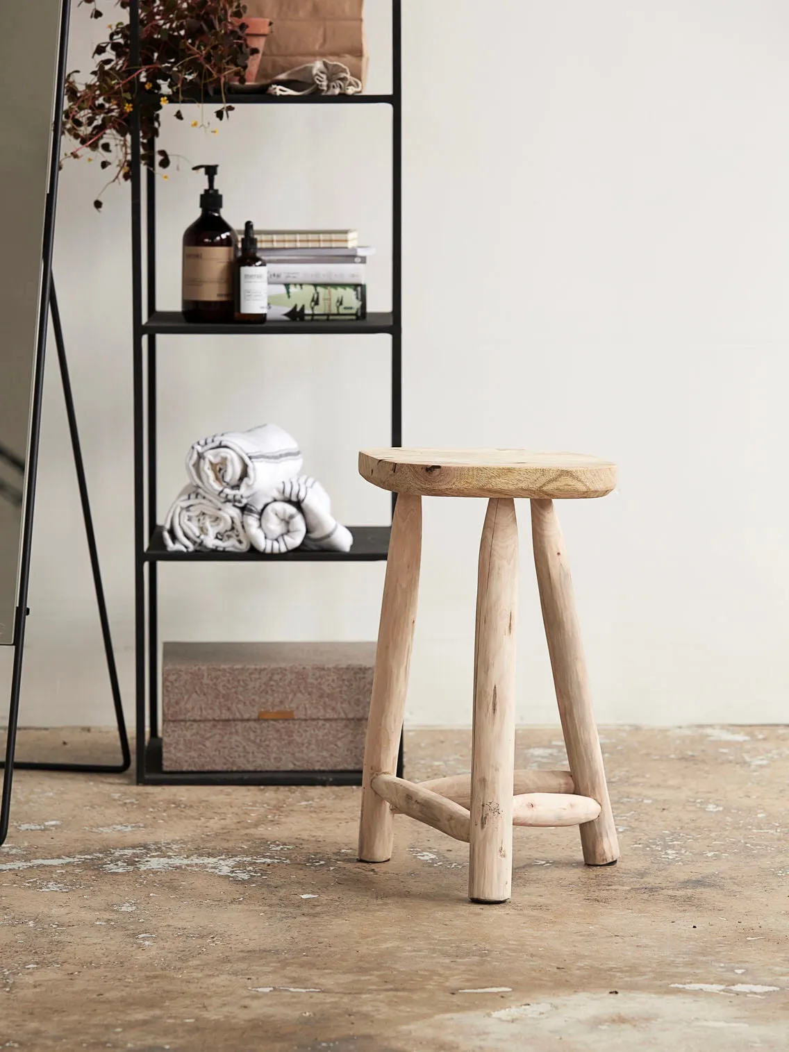 Holzhocker Pure natur