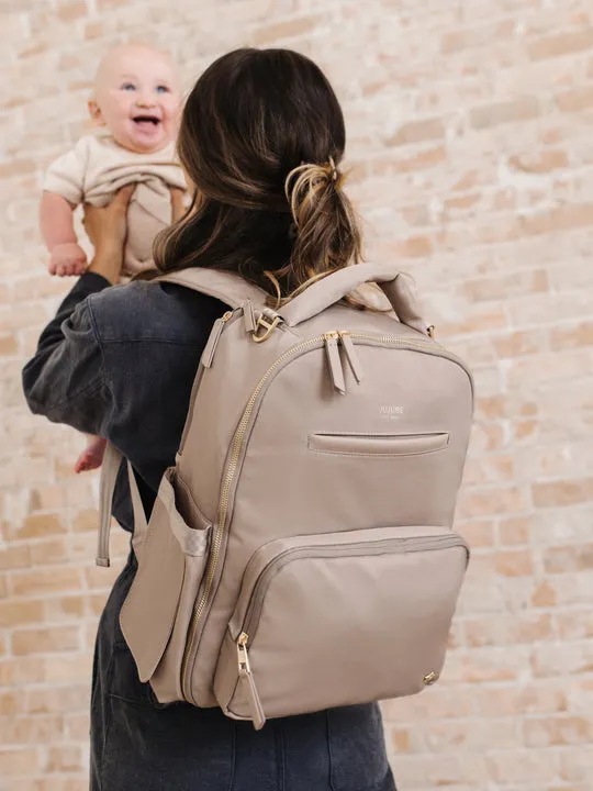 JuJuBe Classic Backpack Diaper Bag - Taupe