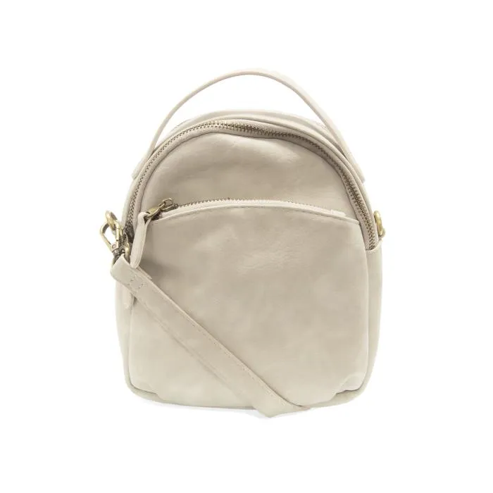 Kinsley Convertible Crossbody Backpack- Frost