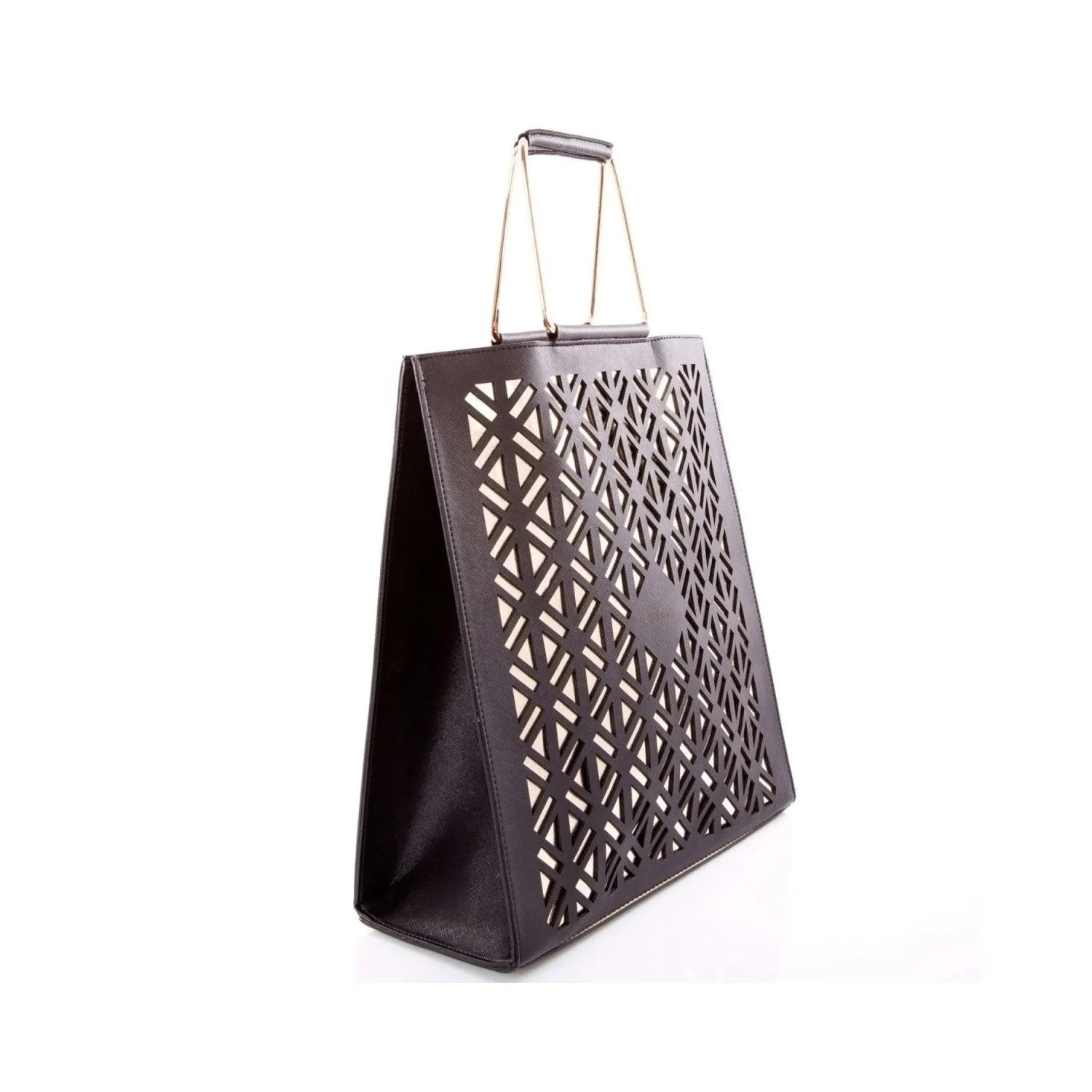 Large Lasercut Design PU Handbag